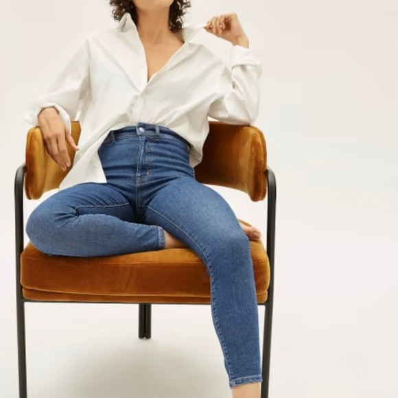 [sold] NWT EVERLANE Way-High Clean Front Skinny Jean - Picture 1 of 6
